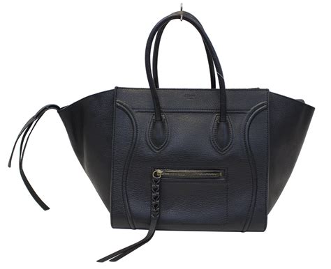 celine black phantom tote|Celine handbags black.